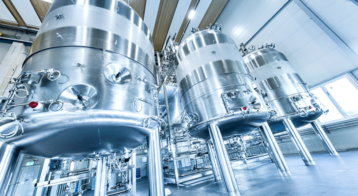 Three large bioreactors