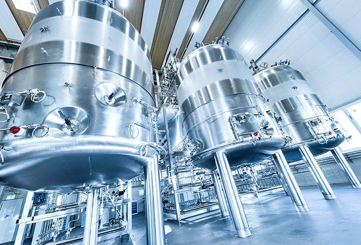 Three large bioreactors
